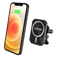 Универсальный автодержатель Canyon Magnetic car holder and wireless charger, C-15-01, 15W (CNE-CCA15B01) изображение 3