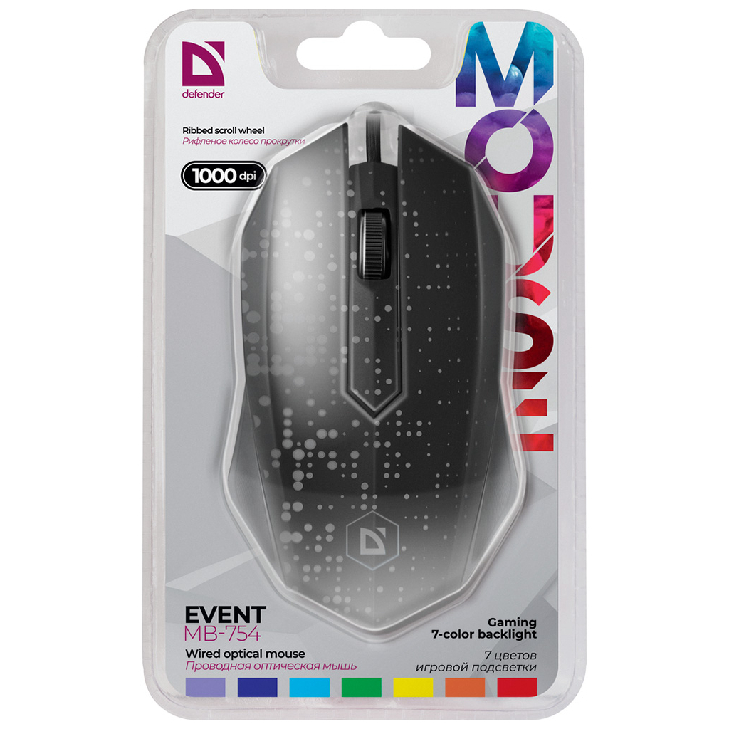 Мышка Defender Event MB-754 USB Black (52754) изображение 4
