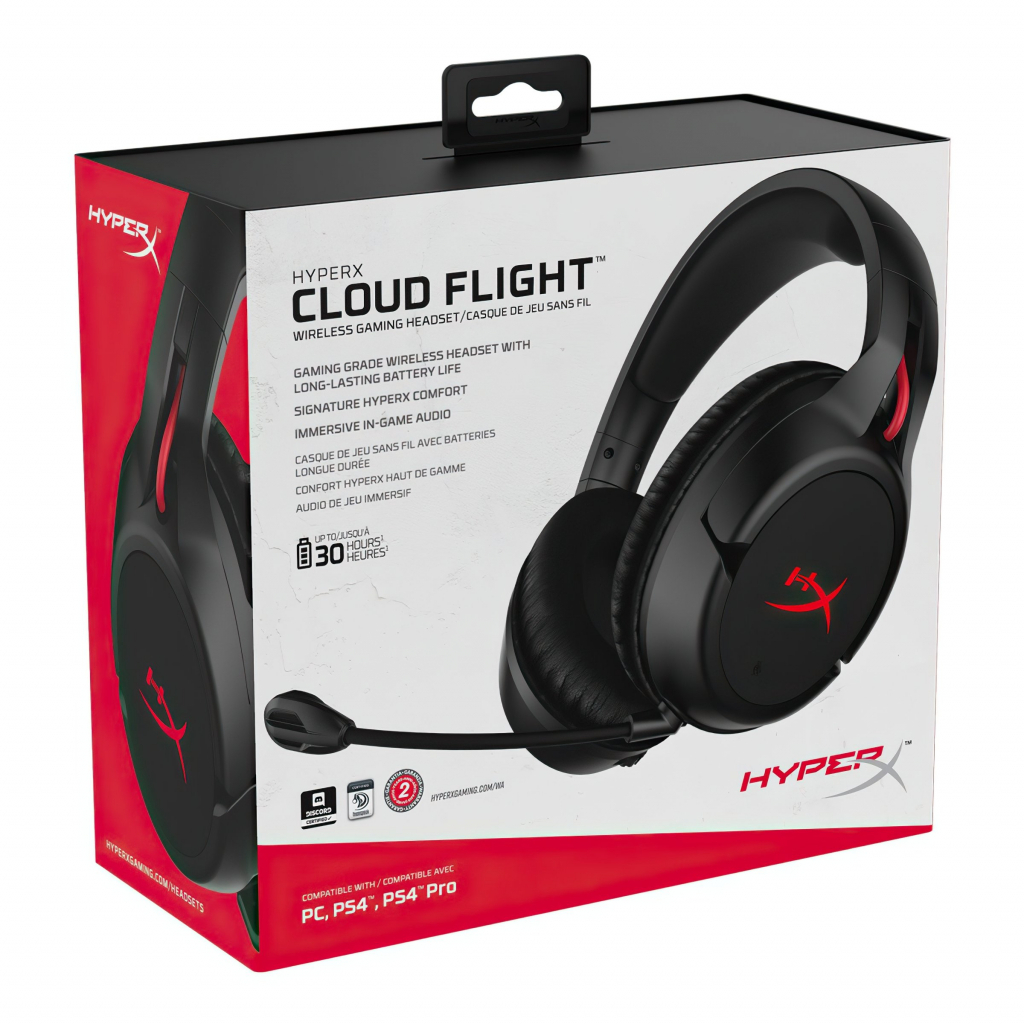 Наушники HyperX Cloud Flight Wireless for PC/PS4 Black (4P5L4AM) изображение 9