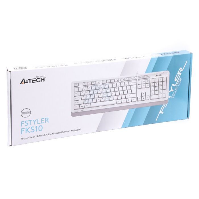 Клавиатура A4Tech FKS10 USB White изображение 4