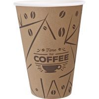Стаканы одноразовые PRO service бумажные Coffee Time 340 мл 50 шт. (4823071634976)