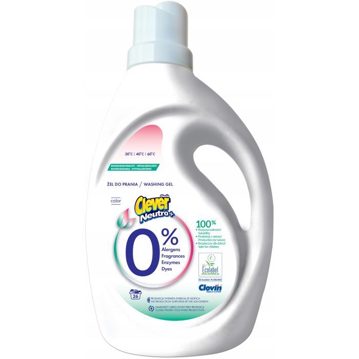 Гель для стирки Clever Neutro + Color 1.56 л (5900308779804)