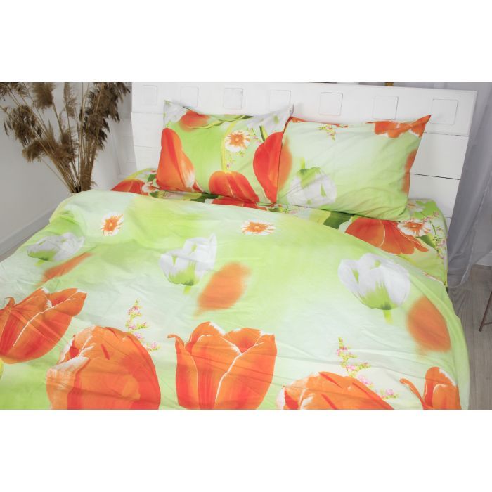Постельное белье MirSon Сатин 22-1287 Tulips Двуспальный (2200003597349) изображение 2