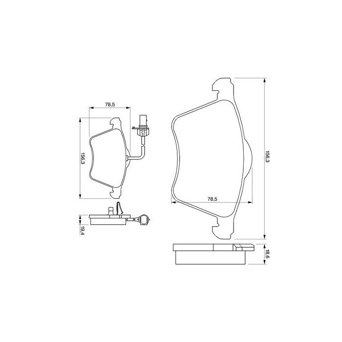Тормозные колодки Bosch 0 986 424 780