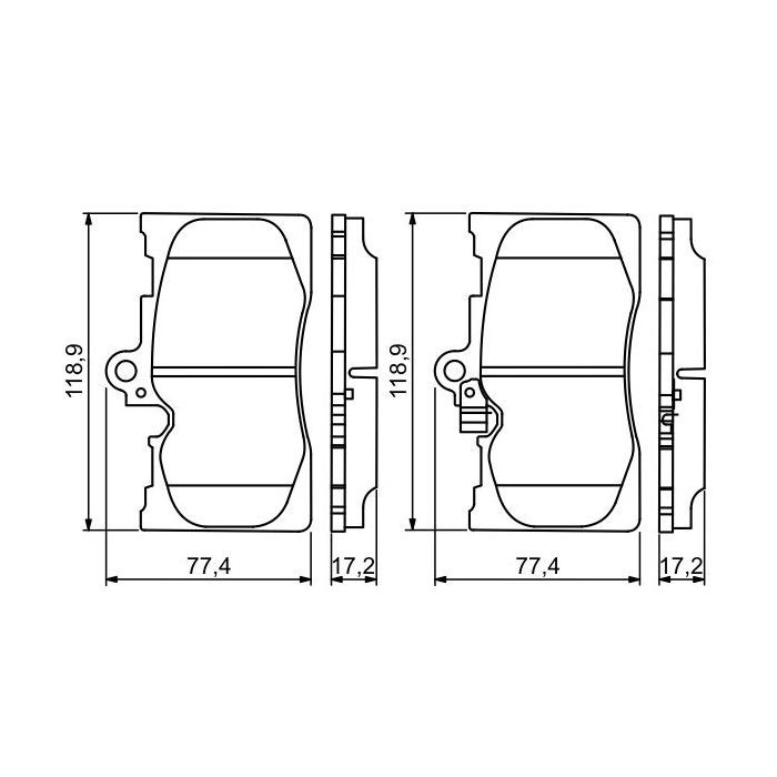 Гальмівні колодки Bosch 0 986 494 252 зображення 5