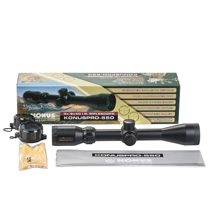 Оптичний приціл Konus KonusPro-550 3-9x40 550 IR (7276) зображення 4