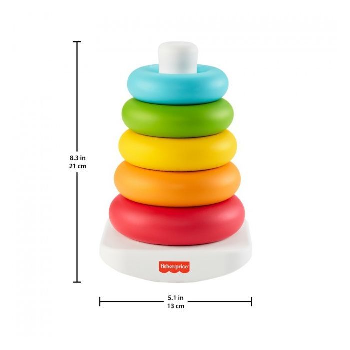Развивающая игрушка Fisher-Price Пирамидка из эко-материалов (GRF09) изображение 3