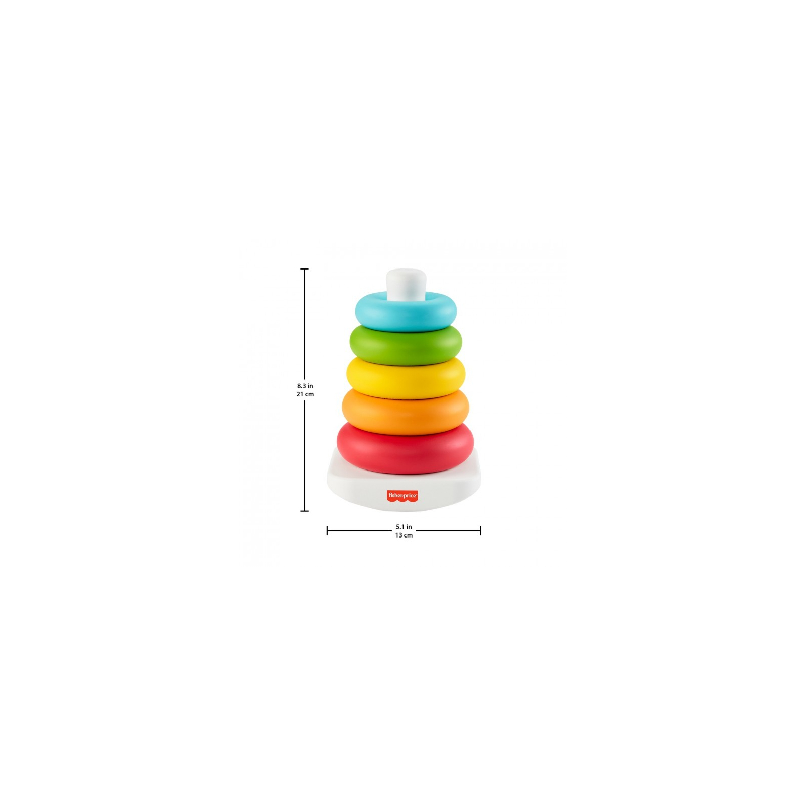 Розвиваюча іграшка Fisher-Price Пірамідка з еко-матеріалів (GRF09) зображення 3