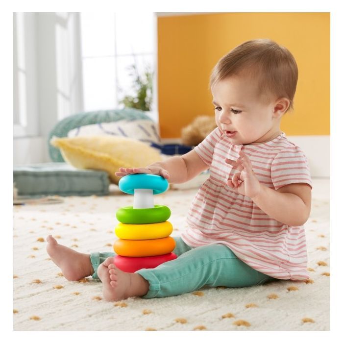Развивающая игрушка Fisher-Price Пирамидка из эко-материалов (GRF09) изображение 4