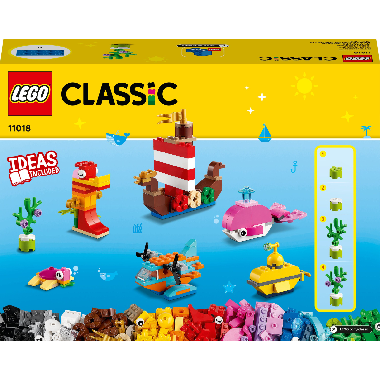 Конструктор LEGO Classic Творческое веселье в океане 333 детали (11018) изображение 9
