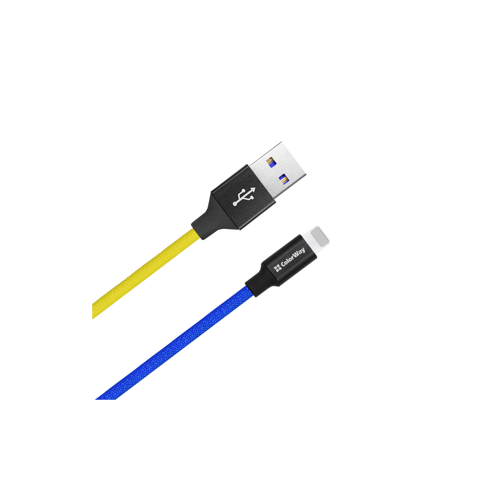 Дата кабель USB 2.0 AM to Lightning 1.0m National ColorWay (CW-CBUL052-BLY) зображення 2
