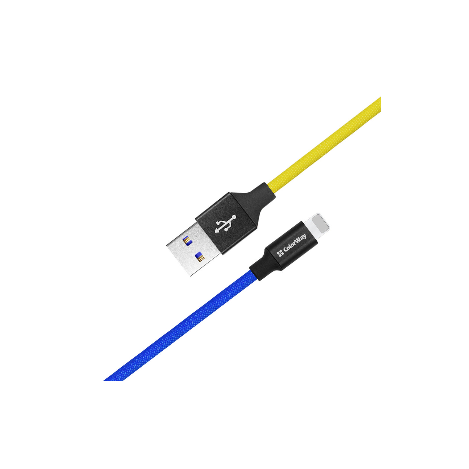 Дата кабель USB 2.0 AM to Lightning 1.0m National ColorWay (CW-CBUL052-BLY) зображення 3