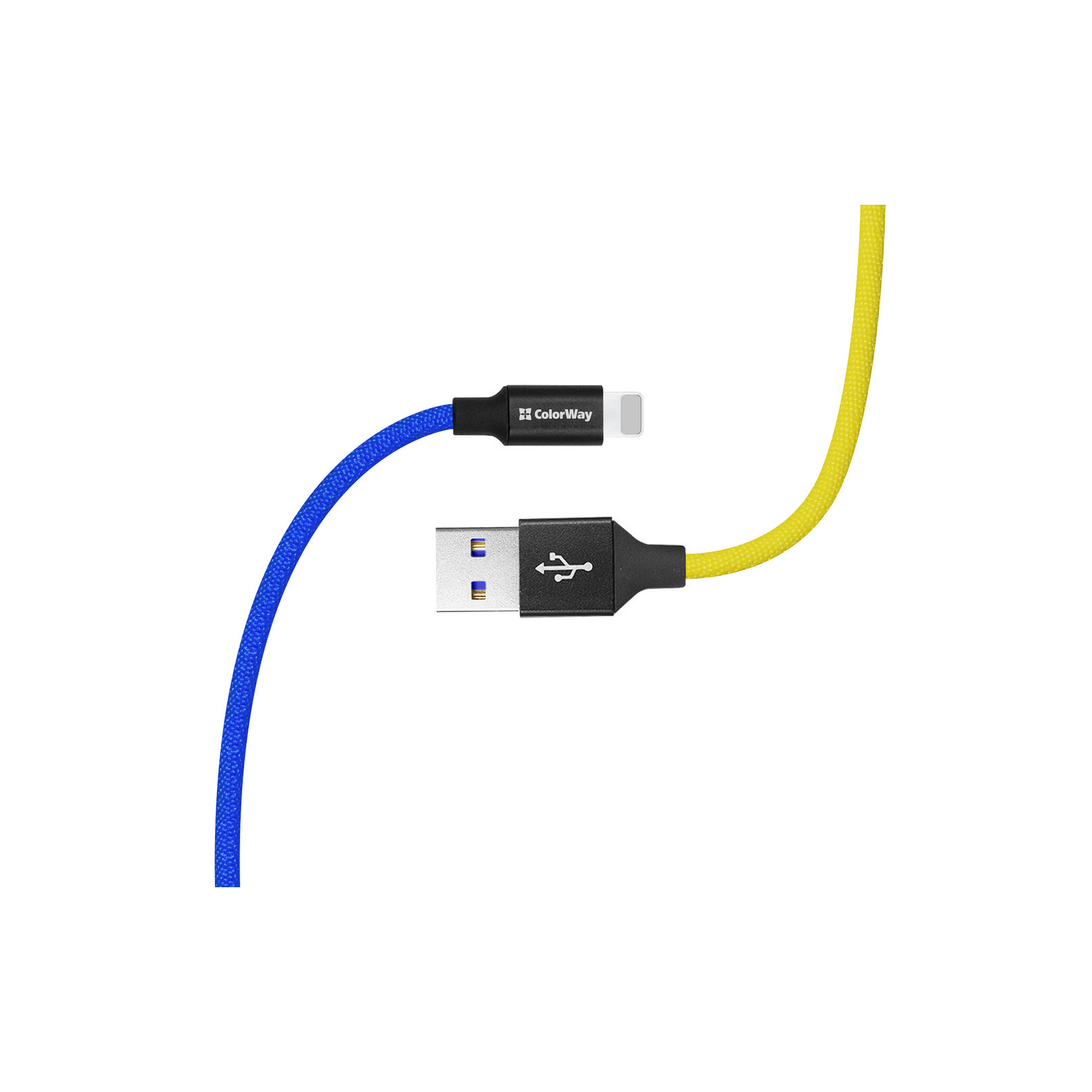 Дата кабель USB 2.0 AM to Lightning 1.0m National ColorWay (CW-CBUL052-BLY) изображение 4