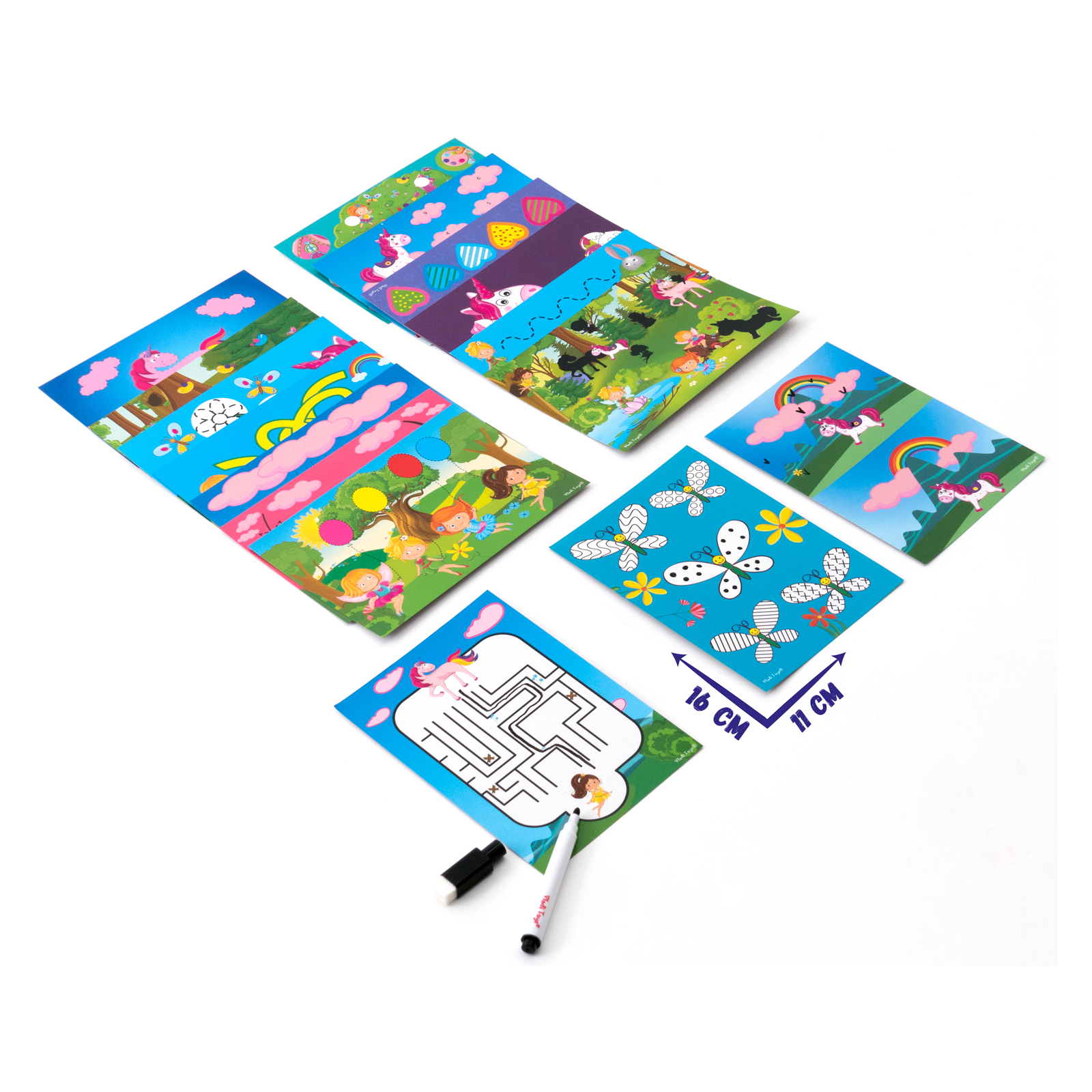 Навчальний набір Vladi Toys Гра з маркером Пиши та витирай Єдинороги (укр) (VT5010-17) зображення 3