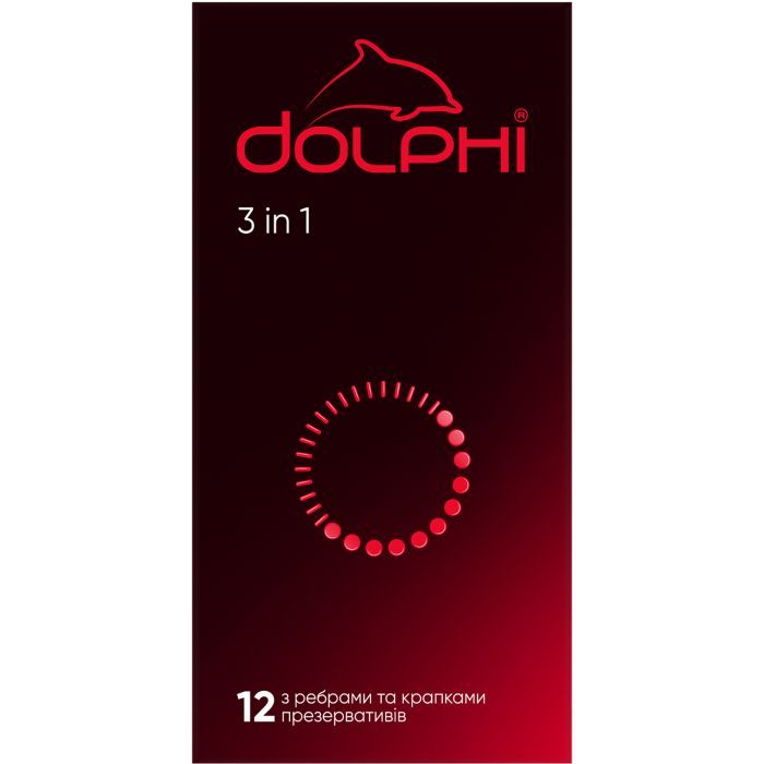 Презервативи Dolphi 3 in 1 3 шт. (4820144770579)