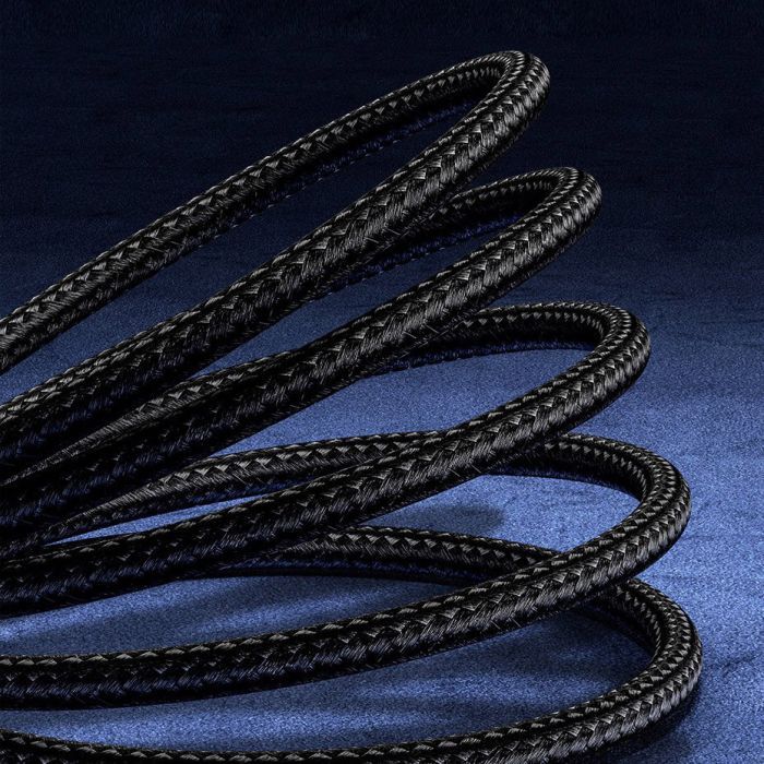 Дата кабель USB 3.1 AM to USB-C 0.25m 6.0A 66W Cafule Series Metal Black Baseus (CAKF000001) изображение 12