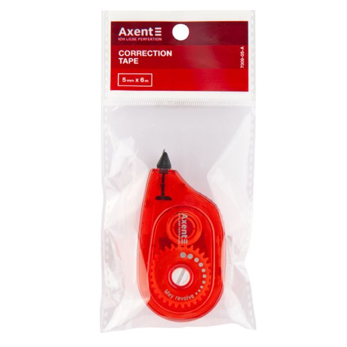Корректор Axent ленточный 5мм х 6м бордовый (7009-05-A) изображение 2