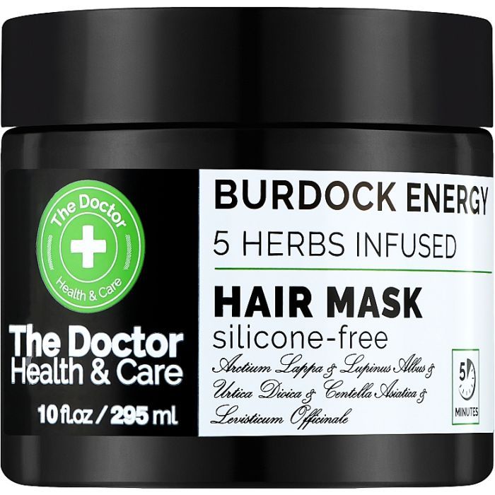 Маска для волосся The Doctor Health & Care Burdock Energy 5 Herbs Infused Реп'яхова сила 946 мл (8588006041620)