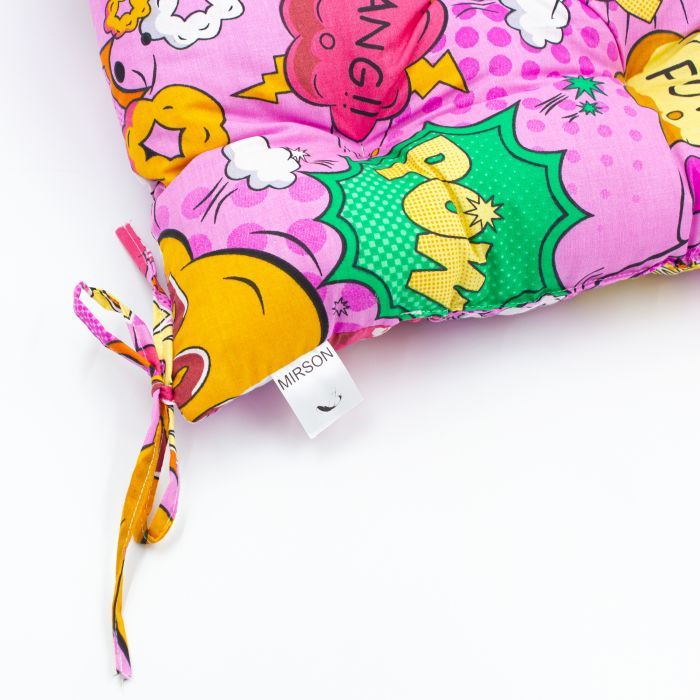 Подушка на стул MirSon Бязь 17-0512 Bombs pink 40х40 см (2200006185581) изображение 2