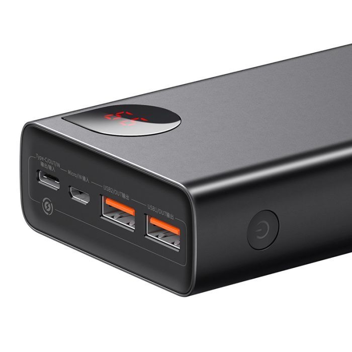 Батарея универсальная Baseus Adaman Metal 20000mAh, PD/65W, QC/3.0, +cable USB to Type-C (PPIMDA-D01 / P10021506112-01) изображение 2
