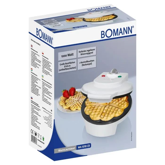 Вафельниця Bomann WA 5018 СВ white (WA5018СВ white) зображення 4