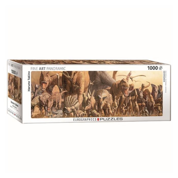 Пазл Eurographics Динозавры Харуо Такино, 1000 элементов панорамный (6010-4650)