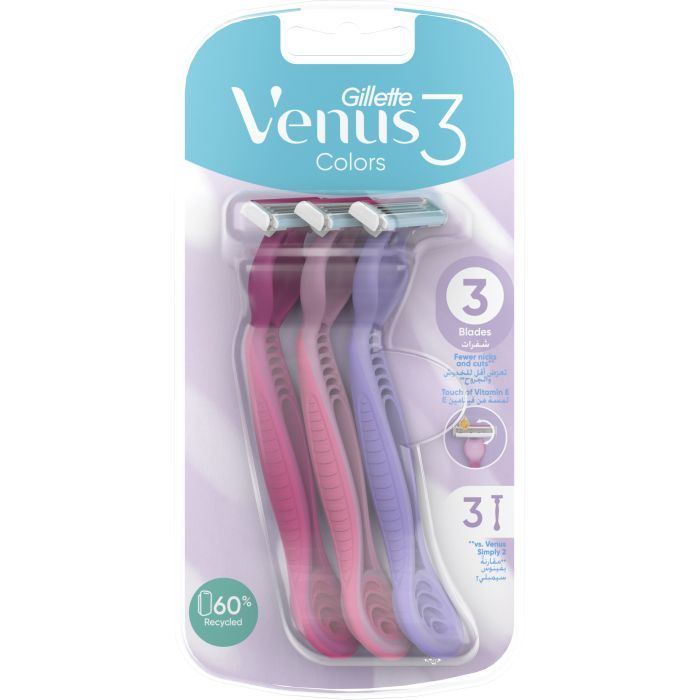 Бритва Gillette Venus 3 Colors 1 шт. (7702018018161) изображение 2