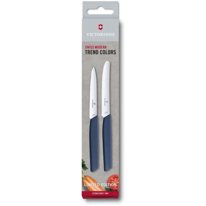 Набор ножей Victorinox Swiss Modern Paring Set 2шт Blue (6.9096.2L3)