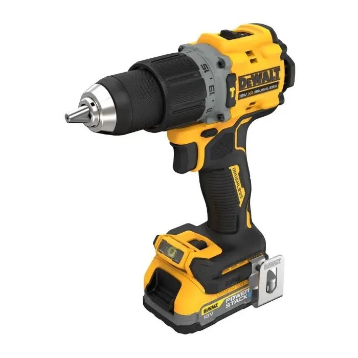 Шуруповерт DeWALT XR Li-Ion PowerStack 90 Нм, 18V 1x1.7Ah, кейс TSTAK (DCD805E1T) изображение 2