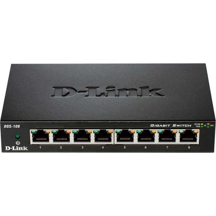 Коммутатор сетевой D-Link DGS-108/E изображение 2