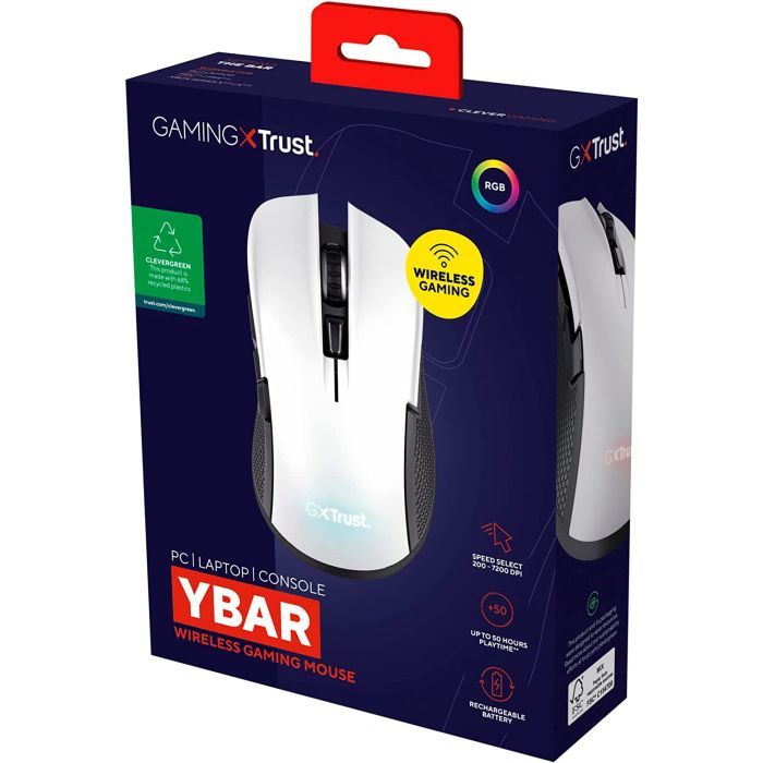 Мышка Trust GXT923 YBAR Wireless White (24889) изображение 12
