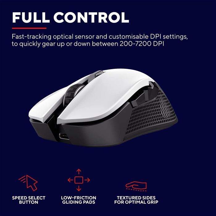 Мышка Trust GXT923 YBAR Wireless White (24889) изображение 9