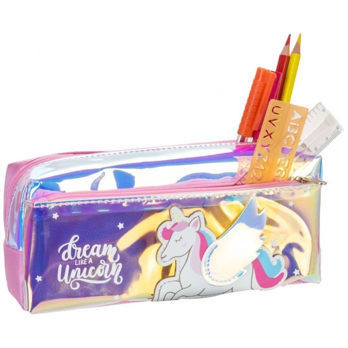 Пенал Cool For School голографический 2 филиал Dream like a Unicorn розовый (CF86959) изображение 2
