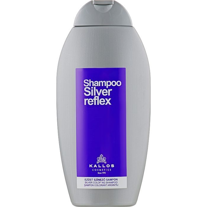 Шампунь Kallos Cosmetics Silver Reflex для блондированных и седых волос 350 мл (5998889502133)