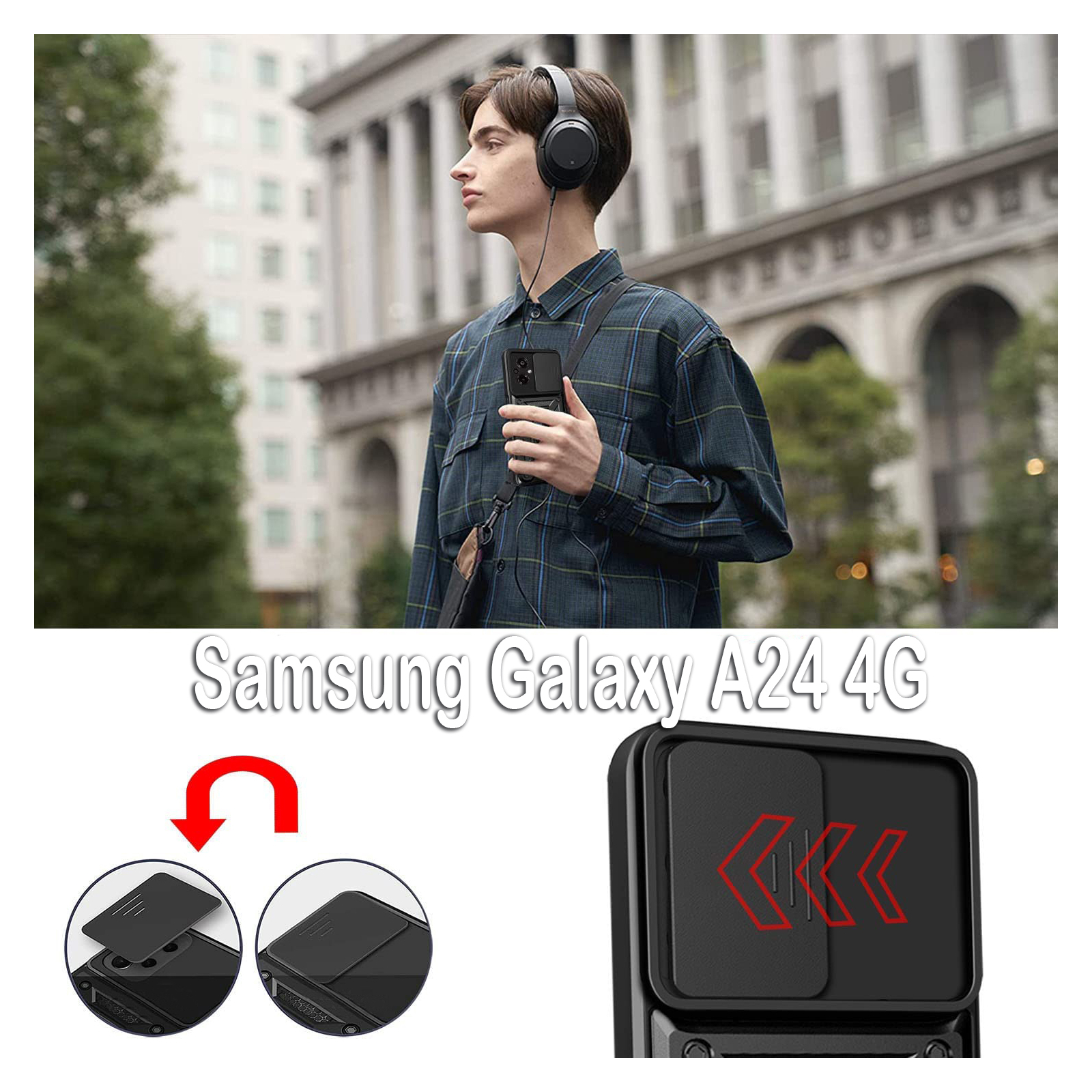 Чехол для мобильного телефона BeCover Military Samsung Galaxy A24 4G SM-A245 Black (709133) изображение 5