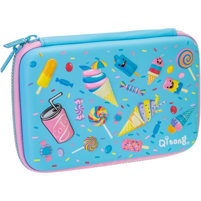 Пенал Cool For School 1 отделение с органайзером голубой (QT-5650-Blue)