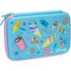 Пенал Cool For School 1 отделение с органайзером голубой (QT-5650-Blue)