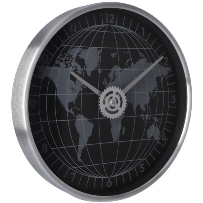Настенные часы Optima World металлический, черный (O52092) изображение 2