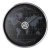 Настенные часы Optima World металлический, черный (O52092)
