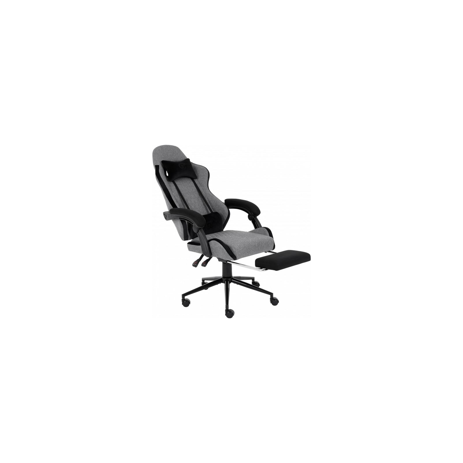 Крісло ігрове GT Racer X-2324 Gray/Black (X-2324 Fabric Gray/Black Suede) зображення 5