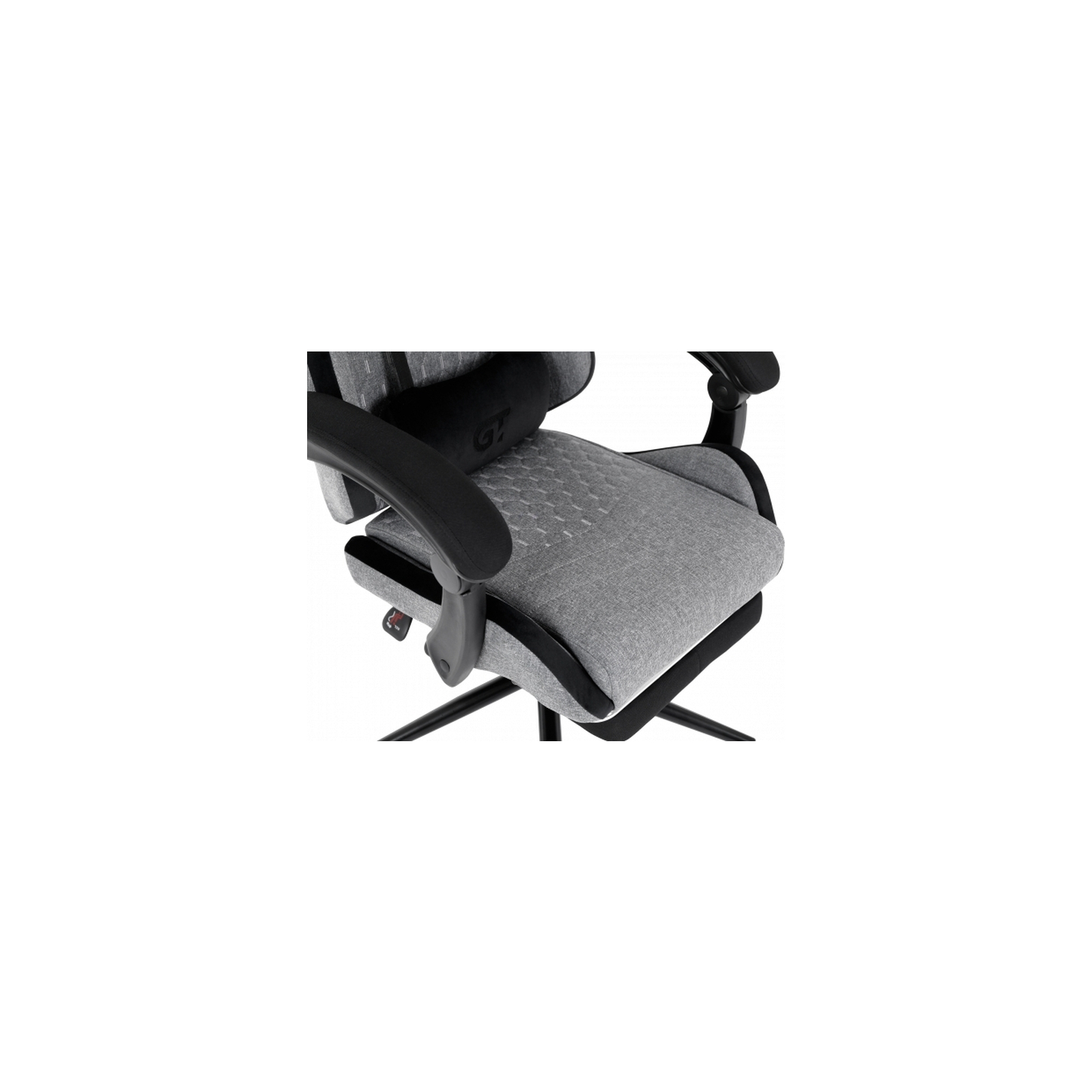 Кресло игровое GT Racer X-2324 Gray/Black (X-2324 Fabric Gray/Black Suede) изображение 7