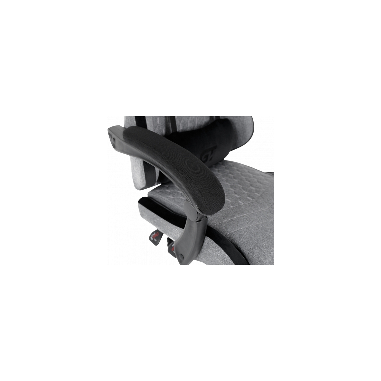 Кресло игровое GT Racer X-2324 Gray/Black (X-2324 Fabric Gray/Black Suede) изображение 9
