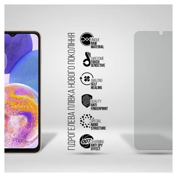 Плівка захисна Armorstandart Anti-spy Samsung A22 4G (A225) / M22 (ARM69748) зображення 2
