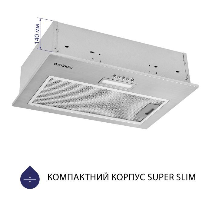 Витяжка кухонна Minola HBI 5025 BL LED зображення 3