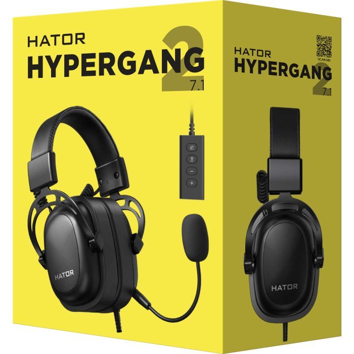 Наушники Hator Hypergang 2 USB 7.1 Black (HTA-940) изображение 8