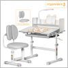 Парта зі стільцем ErgoKids Grey (+полка+лампа) (BD-24 G) зображення 2