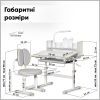 Парта зі стільцем ErgoKids Grey (+полка+лампа) (BD-24 G) зображення 5