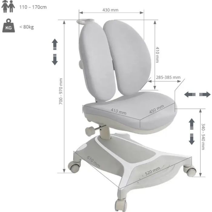Детское кресло Cubby Bunias Grey изображение 8