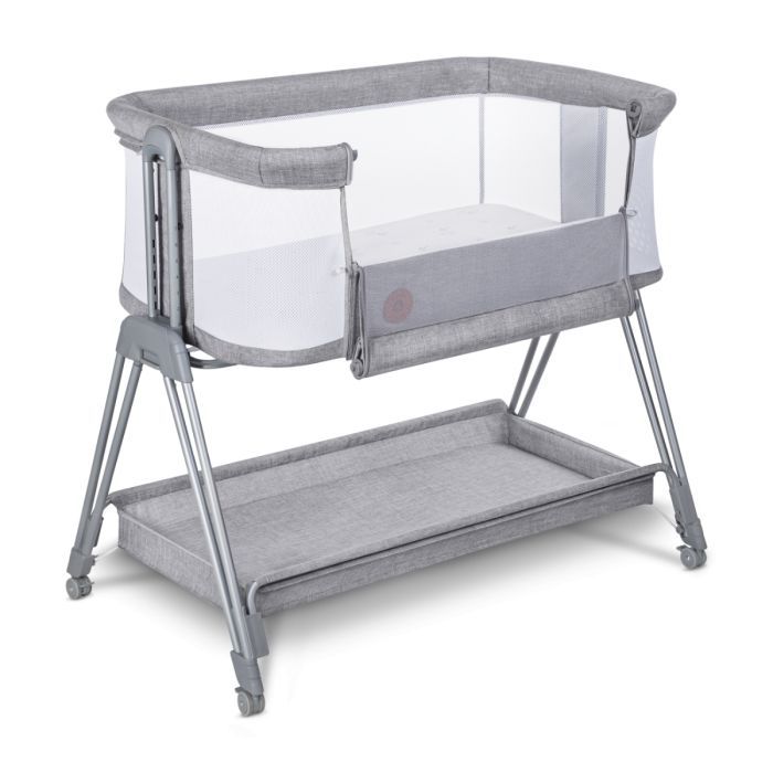 Кроватка Lionelo приставная Luna Grey Concrete (LO-LUNA GREY CONCRETE) изображение 2