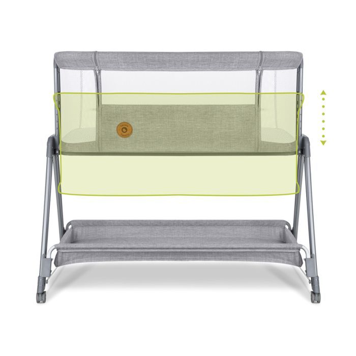 Кроватка Lionelo приставная Luna Grey Concrete (LO-LUNA GREY CONCRETE) изображение 7